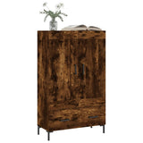 vidaXL Hoge kast 69,5x31x115 cm bewerkt hout wit