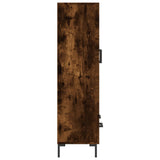 vidaXL Hoge kast 69,5x31x115 cm bewerkt hout wit