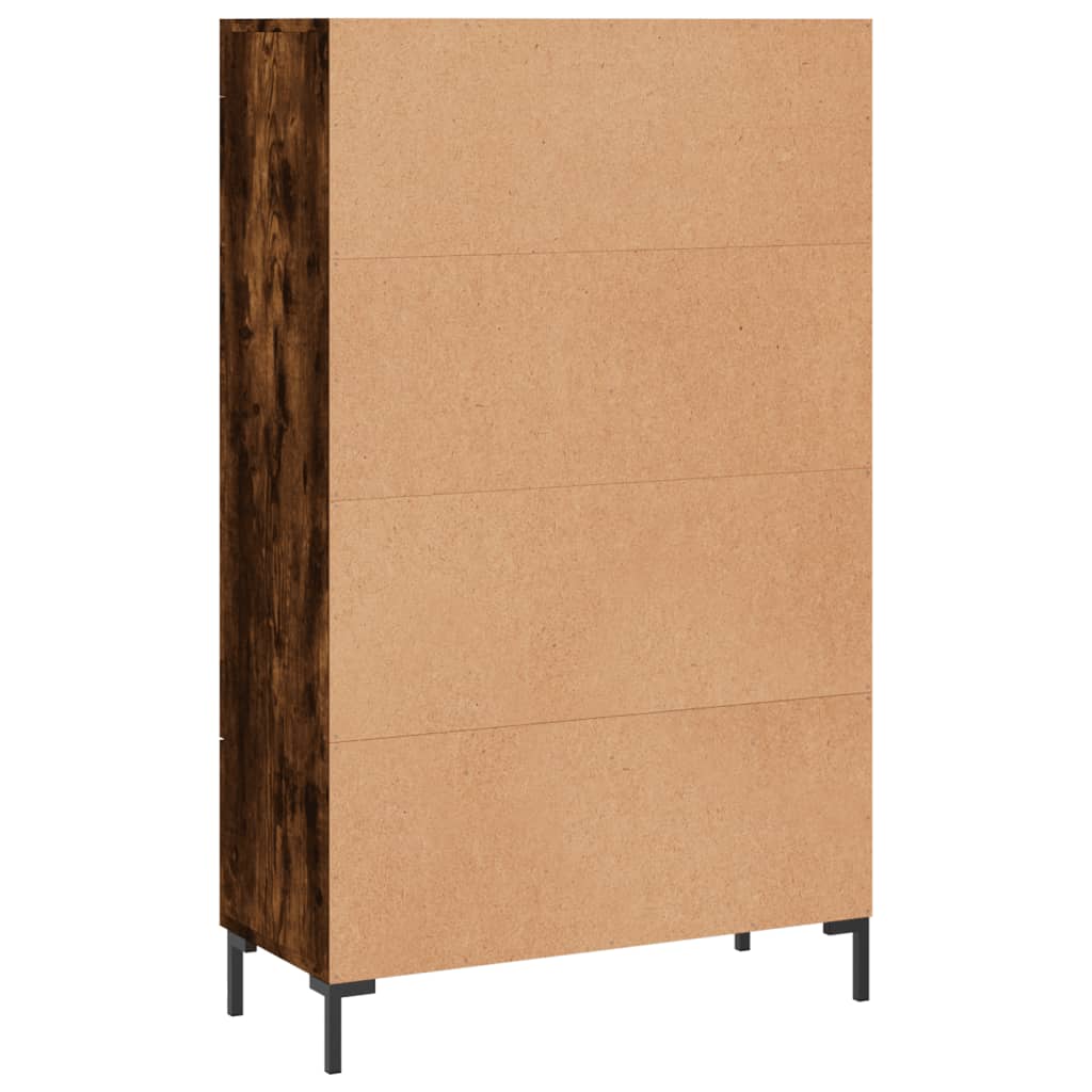 vidaXL Hoge kast 69,5x31x115 cm bewerkt hout wit