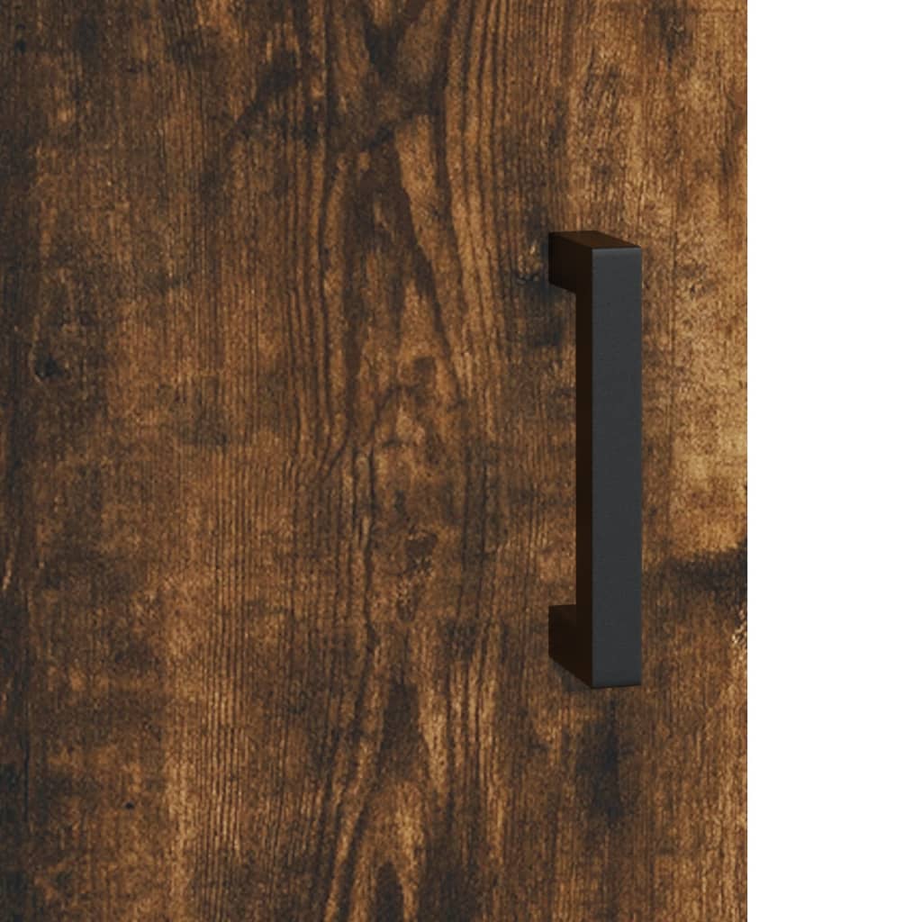 vidaXL Hoge kast 69,5x31x115 cm bewerkt hout wit