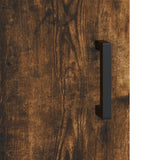 vidaXL Hoge kast 69,5x31x115 cm bewerkt hout wit