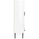 vidaXL Hoge kast 69,5x31x115 cm bewerkt hout wit