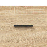 vidaXL Hoge kast 69,5x31x115 cm bewerkt hout wit