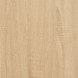 vidaXL Hoge kast 69,5x31x115 cm bewerkt hout wit