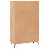 vidaXL Hoge kast 69,5x31x115 cm bewerkt hout wit