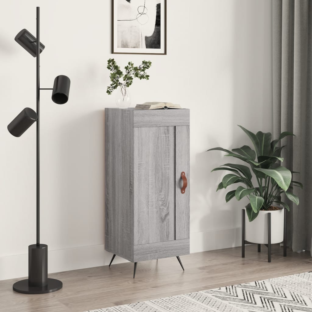 vidaXL Dressoir 34,5x34x90 cm bewerkt hout wit