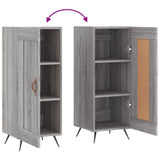 vidaXL Dressoir 34,5x34x90 cm bewerkt hout wit