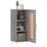 vidaXL Dressoir 34,5x34x90 cm bewerkt hout betongrijs