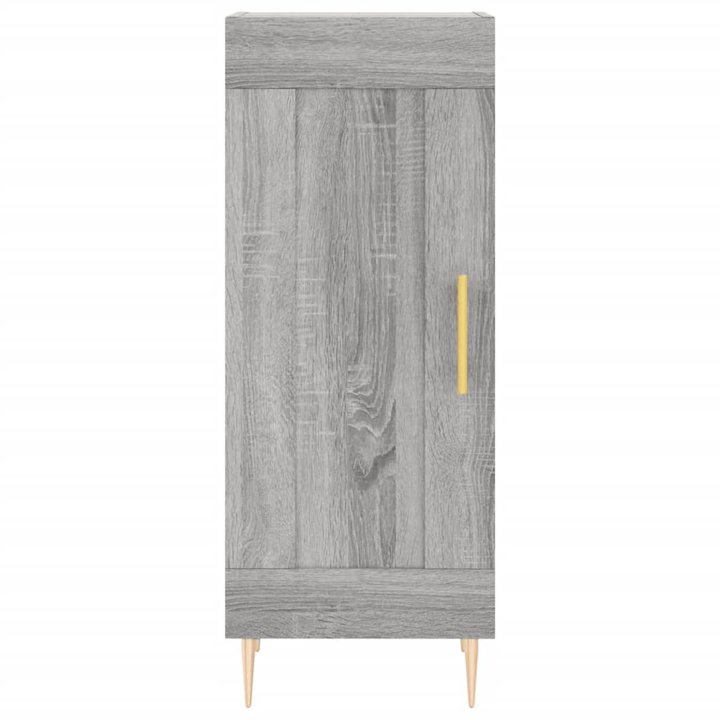 vidaXL Dressoir 34,5x34x90 cm bewerkt hout betongrijs