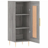 vidaXL Dressoir 34,5x34x90 cm bewerkt hout betongrijs