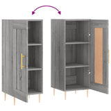 vidaXL Dressoir 34,5x34x90 cm bewerkt hout betongrijs