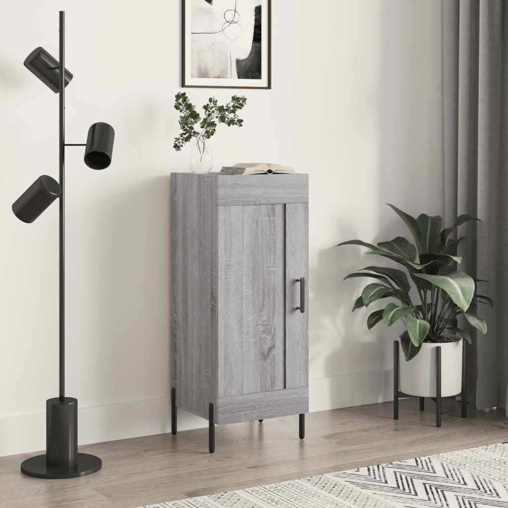 vidaXL Dressoir 34,5x34x90 cm bewerkt hout wit