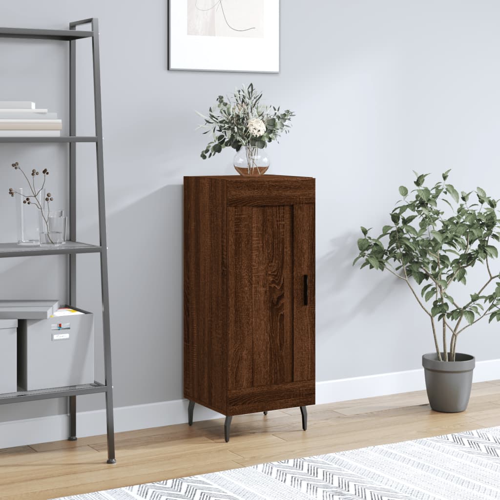 vidaXL Dressoir 34,5x34x90 cm bewerkt hout wit