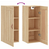 vidaXL Wall Cabinet 34.5x34x90 cm Engineered Wood White