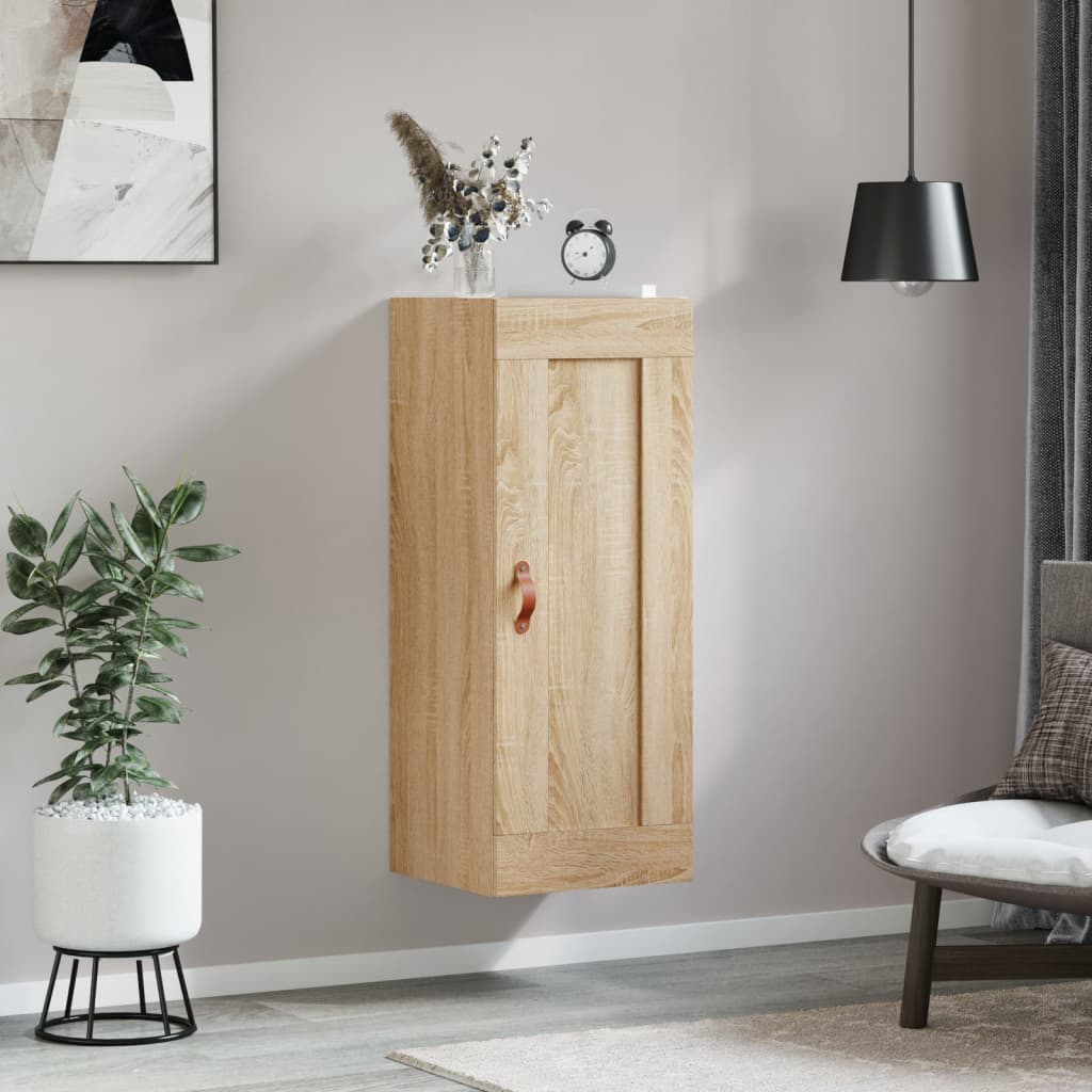vidaXL Wall Cabinet 34.5x34x90 cm Engineered Wood White