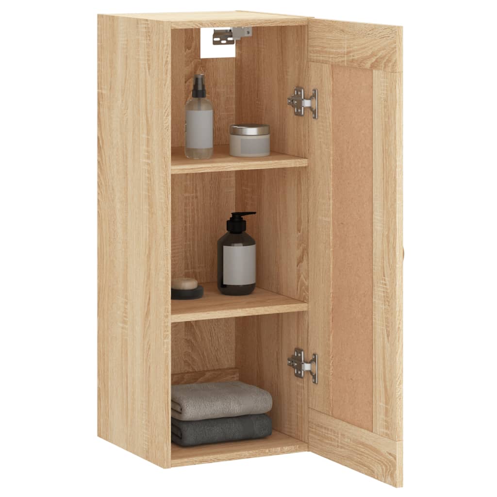 vidaXL Wall Cabinet 34.5x34x90 cm Engineered Wood White