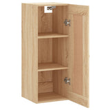 vidaXL Wall Cabinet 34.5x34x90 cm Engineered Wood White