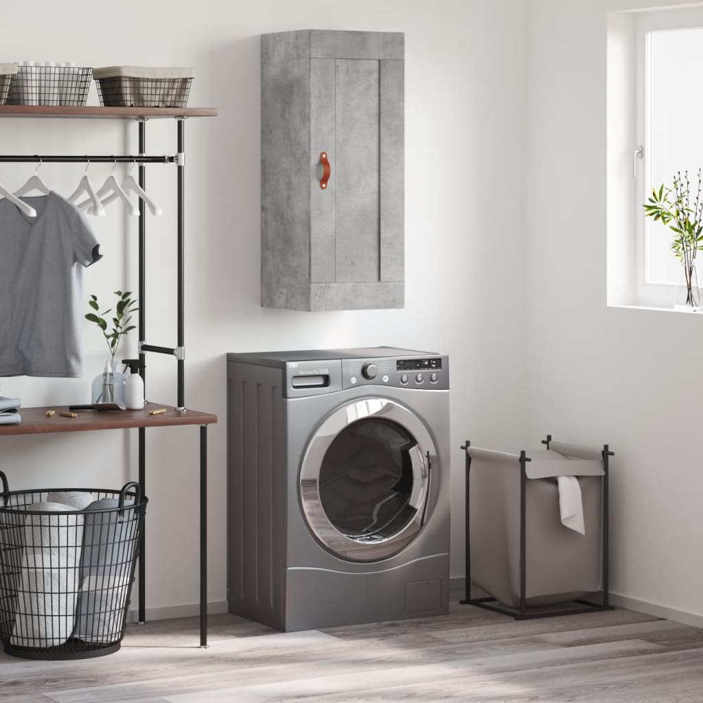 vidaXL Wall Cabinet 34.5x34x90 cm Engineered Wood White