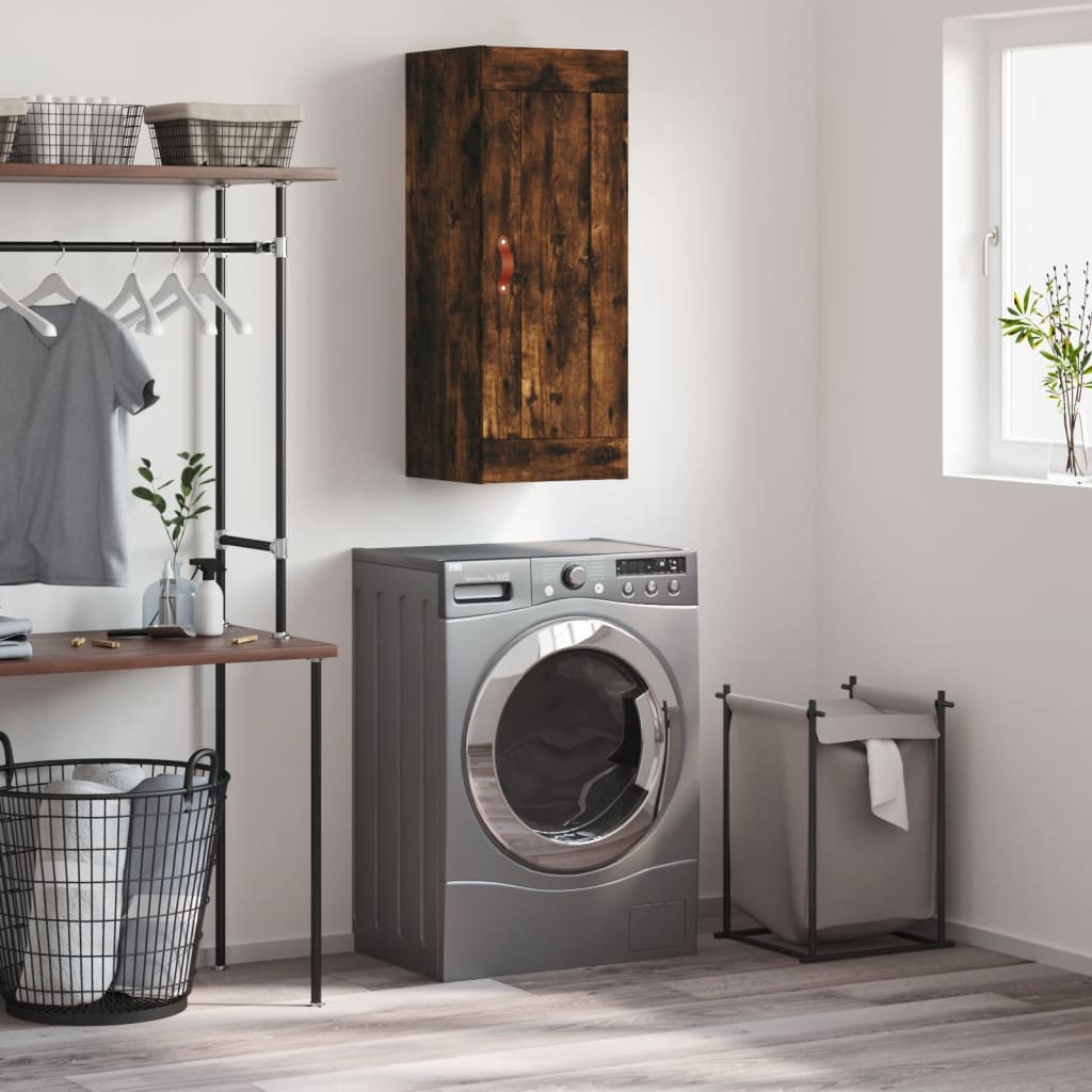 vidaXL Wall Cabinet 34.5x34x90 cm Engineered Wood White