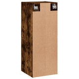 vidaXL Wandkast 34,5x34x90 cm bewerkt hout gerookt eikenkleurig