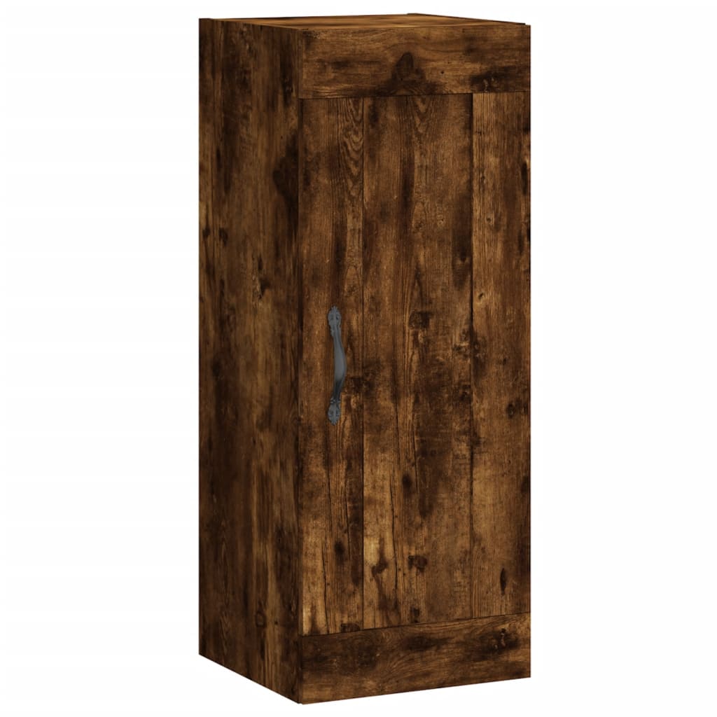 vidaXL Wandkast 34,5x34x90 cm bewerkt hout hoogglans wit