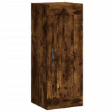 vidaXL Wandkast 34,5x34x90 cm bewerkt hout hoogglans wit