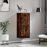 vidaXL Wandkast 34,5x34x90 cm bewerkt hout hoogglans wit