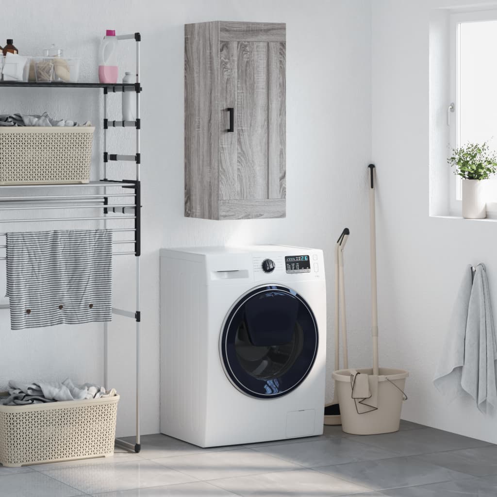 vidaXL Wall cabinet 34.5x34x90 cm engineered wood white