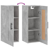 vidaXL Wall cabinet 34.5x34x90 cm engineered wood concrete grey
