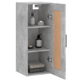 vidaXL Wall cabinet 34.5x34x90 cm engineered wood concrete grey