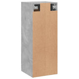 vidaXL Wall cabinet 34.5x34x90 cm engineered wood concrete grey