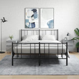 vidaXL Bedkast met lade Zwart Eiken 40 x 35 x 50 cm Bewerkt hout