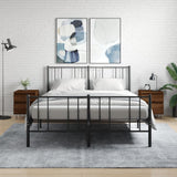 vidaXL Bedkast met lade Zwart Eiken 40 x 35 x 50 cm Bewerkt hout