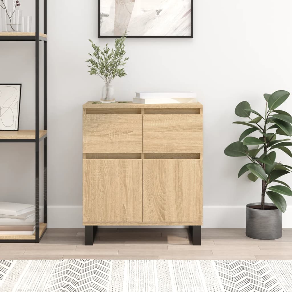 vidaXL Dressoir 60x35x70 cm bewerkt hout wit