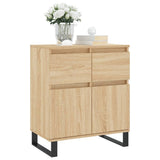vidaXL Dressoir 60x35x70 cm bewerkt hout wit