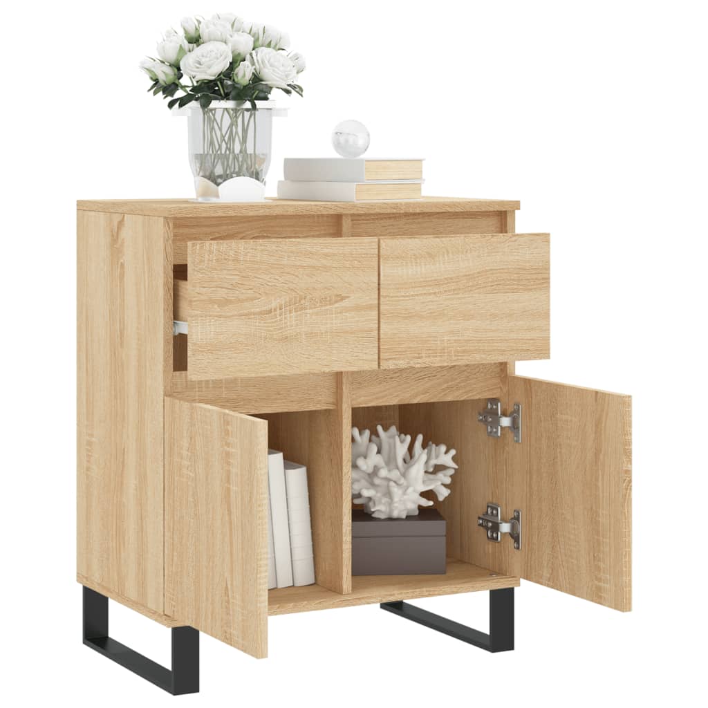 vidaXL Dressoir 60x35x70 cm bewerkt hout wit