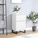 vidaXL Dressoir 40x35x70 cm bewerkt hout wit