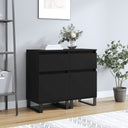 vidaXL Dressoir 40x35x70 cm bewerkt hout wit