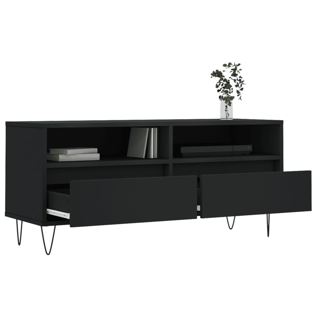 vidaXL Tv-meubel 100x34,5x44,5 cm bewerkt hout wit
