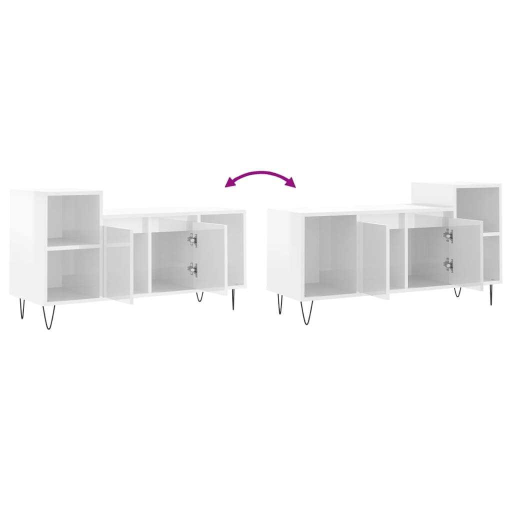 vidaXL Tv-meubel 100x35x55 cm bewerkt hout wit