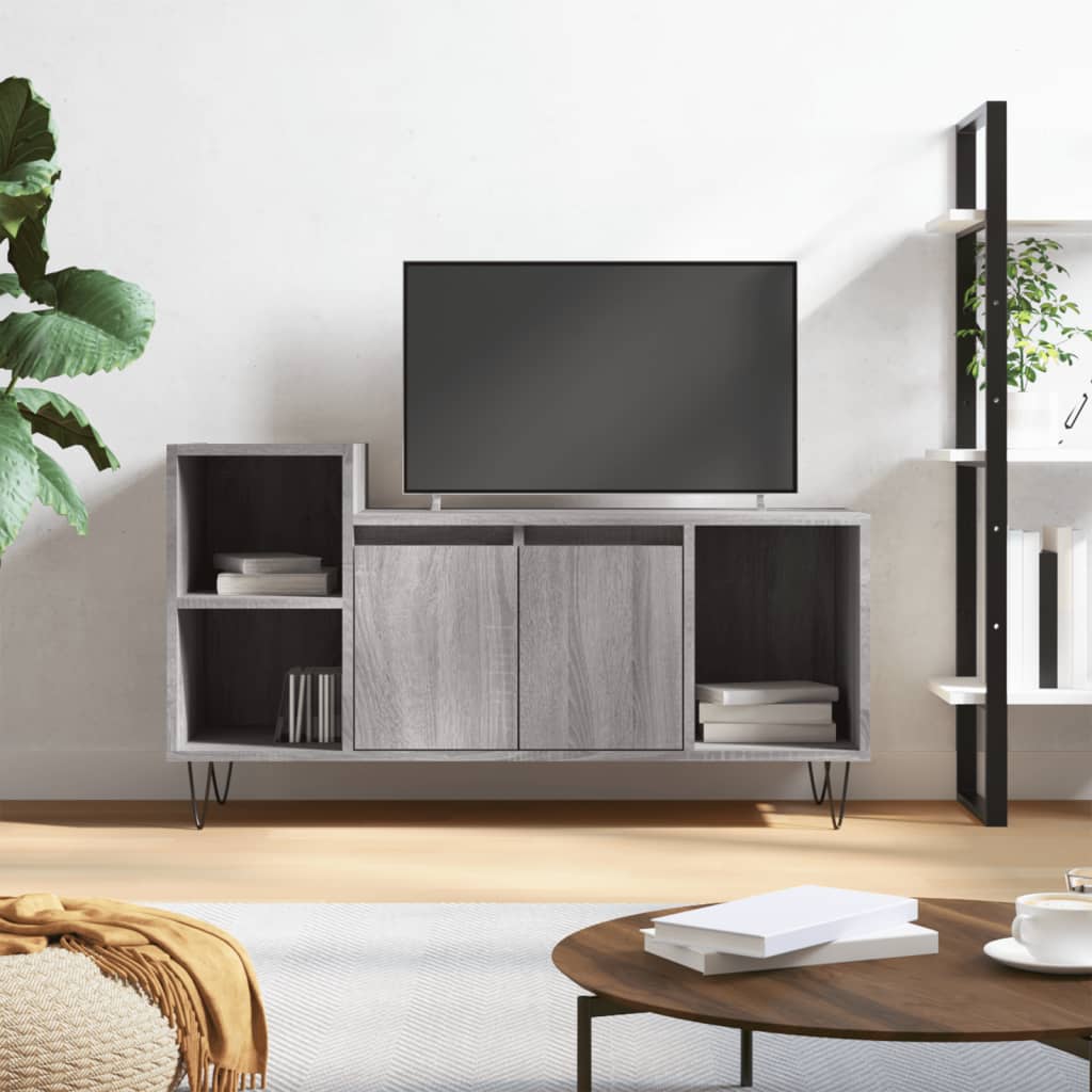 vidaXL Tv-meubel 100x35x55 cm bewerkt hout wit