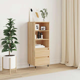 vidaXL Hoge kast 40x36x110 cm bewerkt hout wit