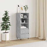 vidaXL Hoge kast 40x36x110 cm bewerkt hout wit