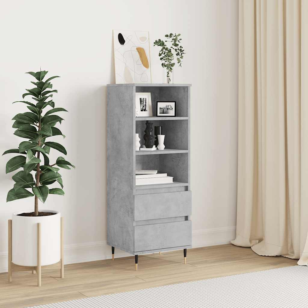 vidaXL Hoge kast 40x36x110 cm bewerkt hout wit