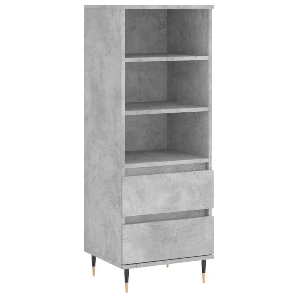 vidaXL Hoge kast 40x36x110 cm bewerkt hout wit