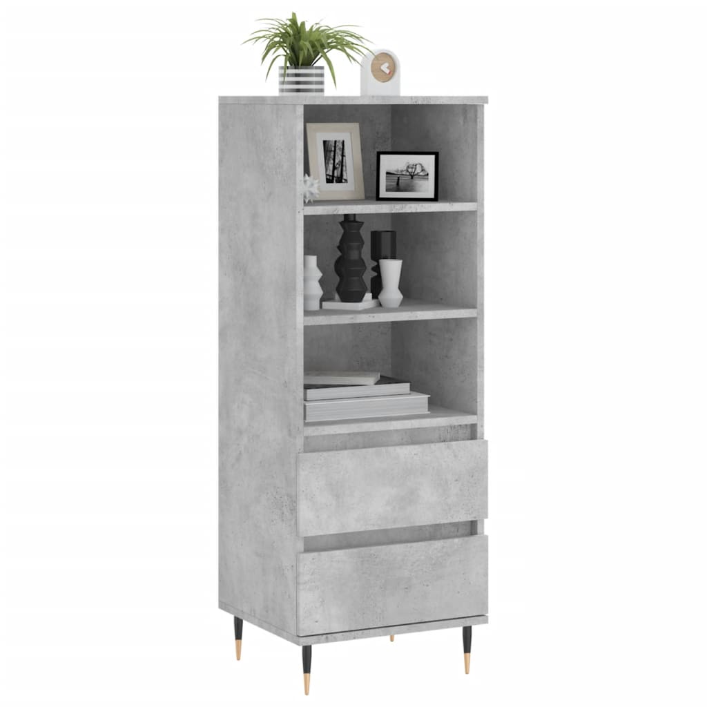 vidaXL Hoge kast 40x36x110 cm bewerkt hout wit