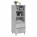 vidaXL Hoge kast 40x36x110 cm bewerkt hout wit