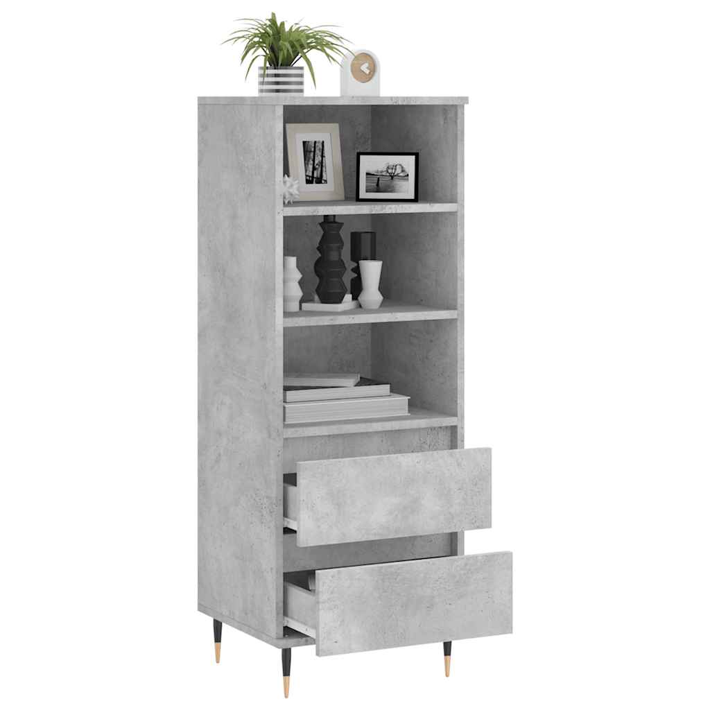 vidaXL Hoge kast 40x36x110 cm bewerkt hout wit
