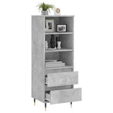 vidaXL Hoge kast 40x36x110 cm bewerkt hout wit