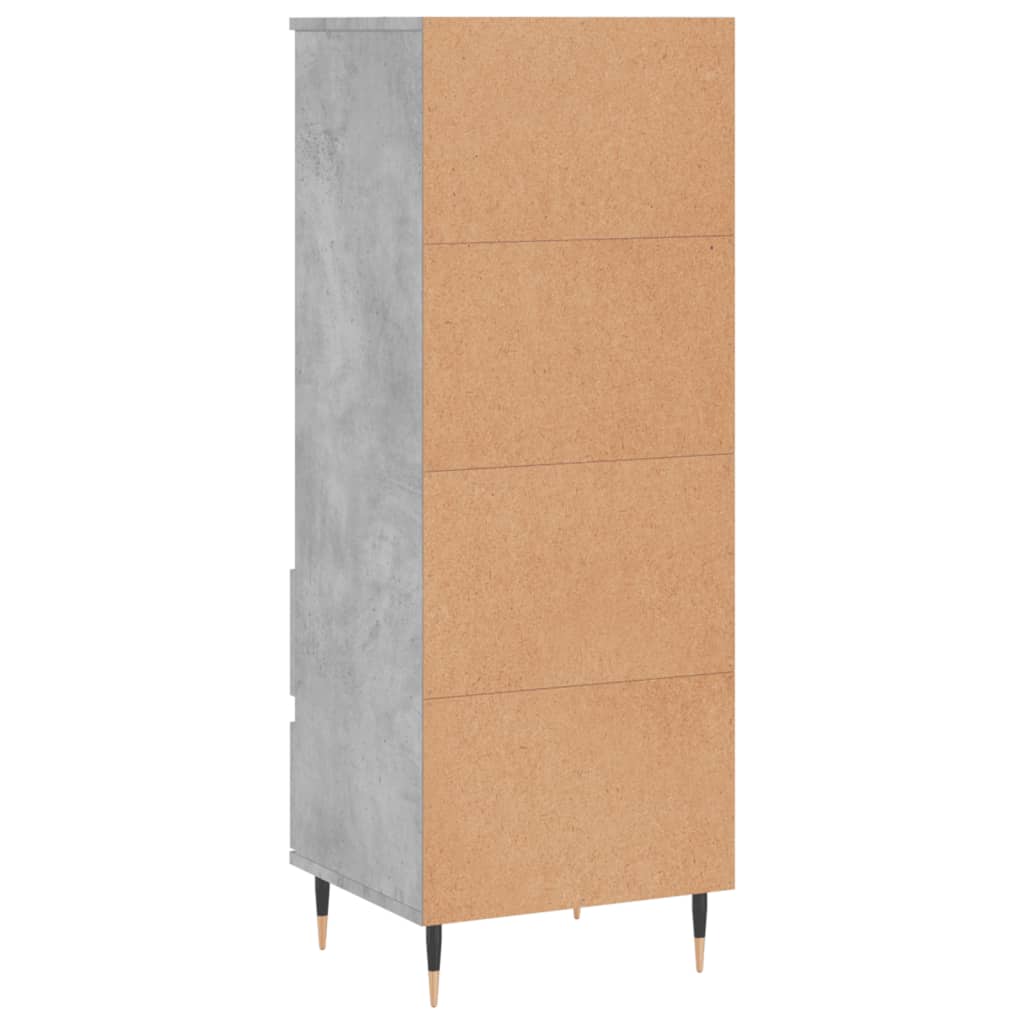 vidaXL Hoge kast 40x36x110 cm bewerkt hout wit